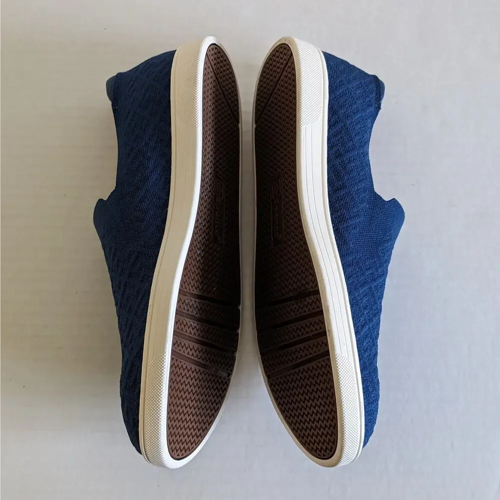 Spenco Mariner Stretch Slip On Loafer Size 11B Navy Knit Sneaker